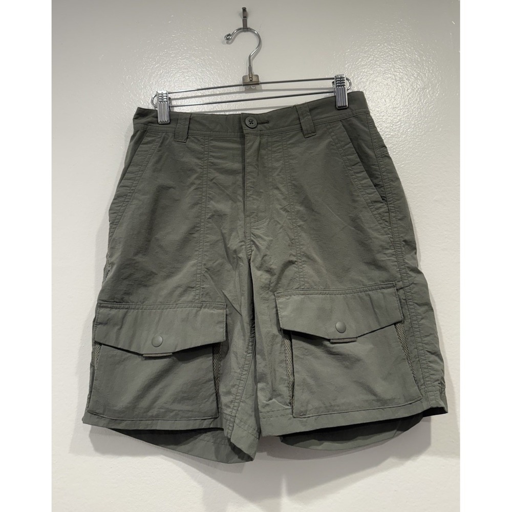 REI CO-OP Green Hiking Shorts Mens Size 30 Camping Outdoor Gorpcore Pockets Camp - Picture 1 of 9